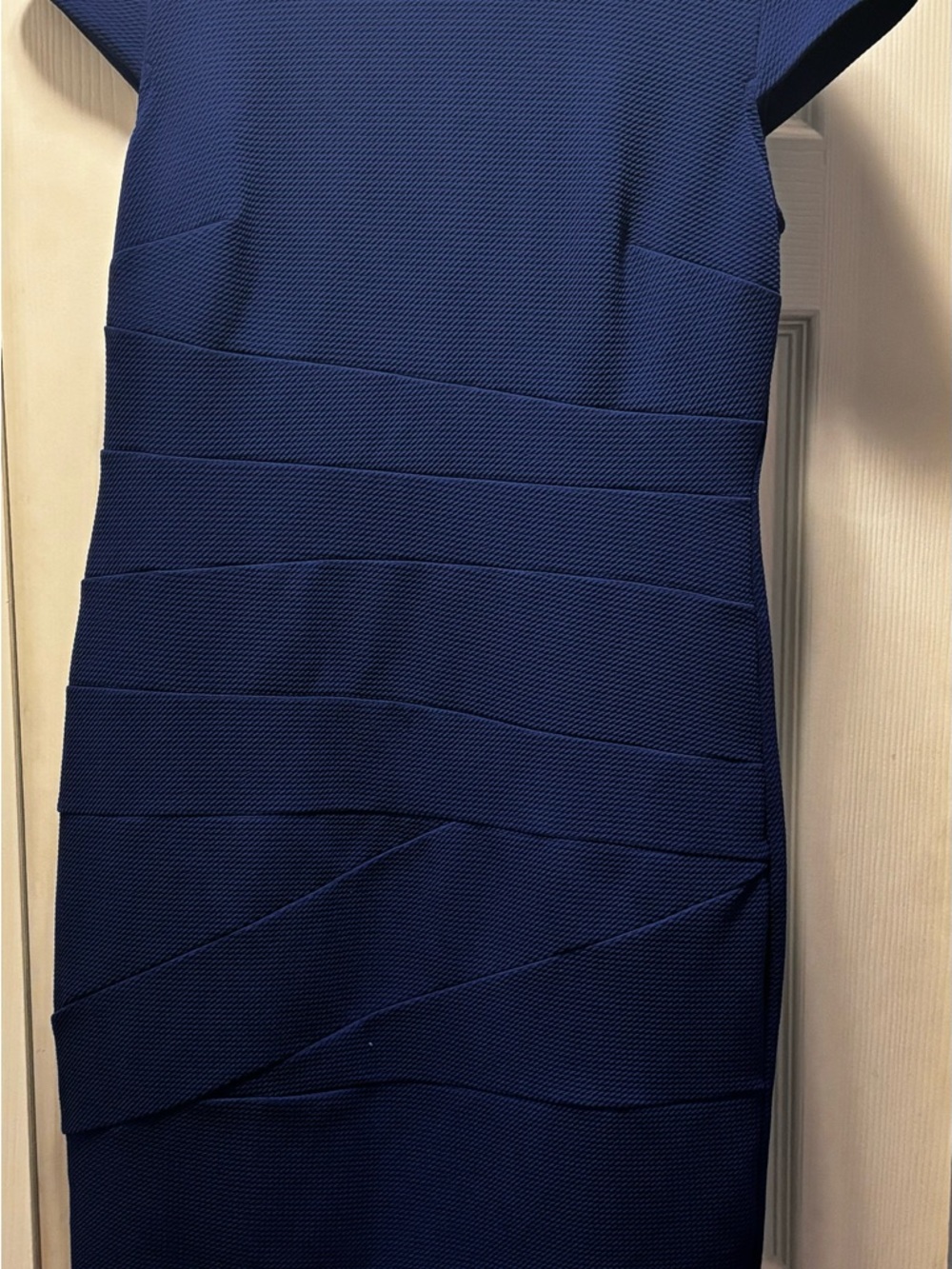 Alyx Navy Textured Midi Dress